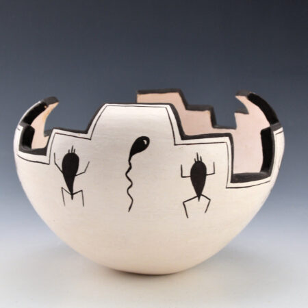 Lewis, Dolores - Kiva Bowl with Tadpoles and Water Bugs (1983)