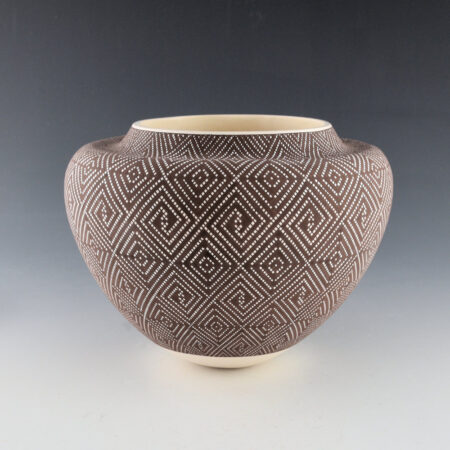 Antonio, Frederica - Indented Shoulder Jar with Rug Design