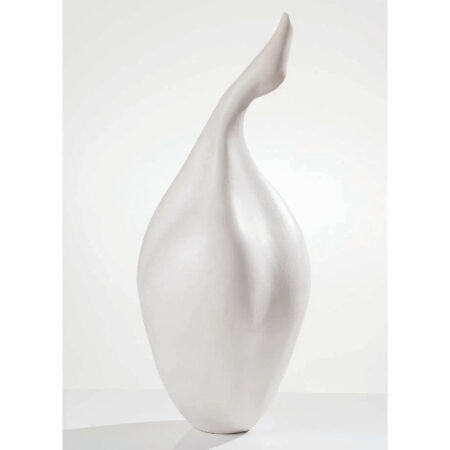 Nipshank, Glen - 29" Tall White "Swan" Jar (2005)