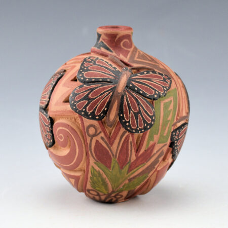 Alternative view of Medicine Flower, Grace - Polychrome Jar with Butterflies (2002)