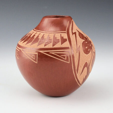 Alternative view of Henderson, Helen Tafoya - Jar with Hummingbird and Butterfly