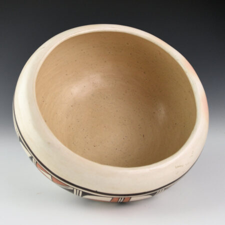 Alternative view of Naha, Helen "Featherwoman" - Open Bowl with Birds and Rain Clouds (1970s)