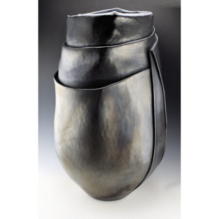 Alternative view of Tso, Jared - 23" Tall Black Fired Jar, Blanket Series