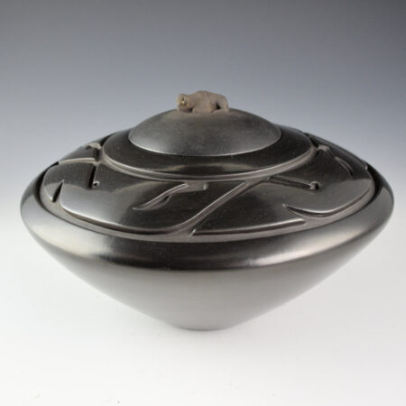 Roller, Jeff - "Among the Grassland" Buffalo Lidded Jar (1994)