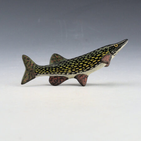Alternative view of Tafoya, Jennifer - Pike 3.75" Long Clay Fish