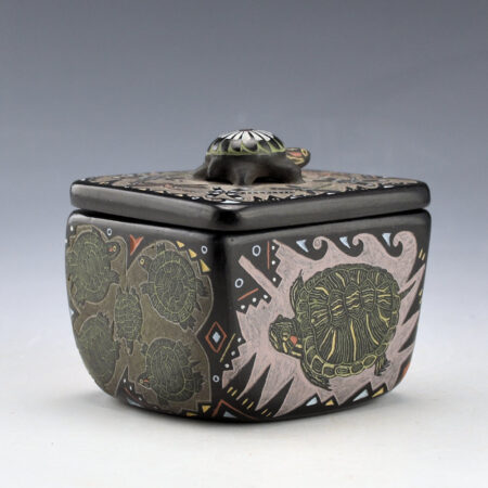 Alternative view of Tafoya, Jennifer - Box with Turtles and Turtle Lid (2008)