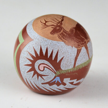 Alternative view of Lonewolf, Joseph - "Sunrise" Realistic Elk Seedpot