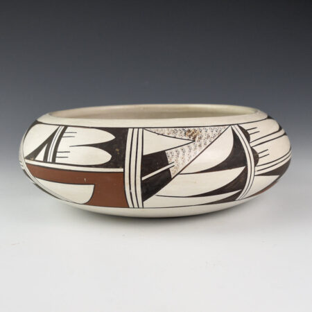 Alternative view of Navasie, Joy "Frogwoman" - Wide Bowl with Bird Wing Designs (1980s)