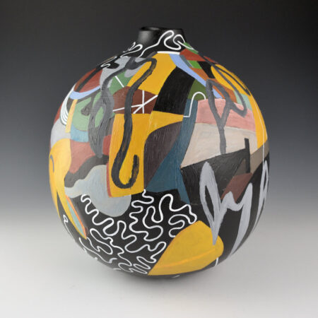 Alternative view of Namingha, Les - "Nature Walk" Jar (1999) Ribbon