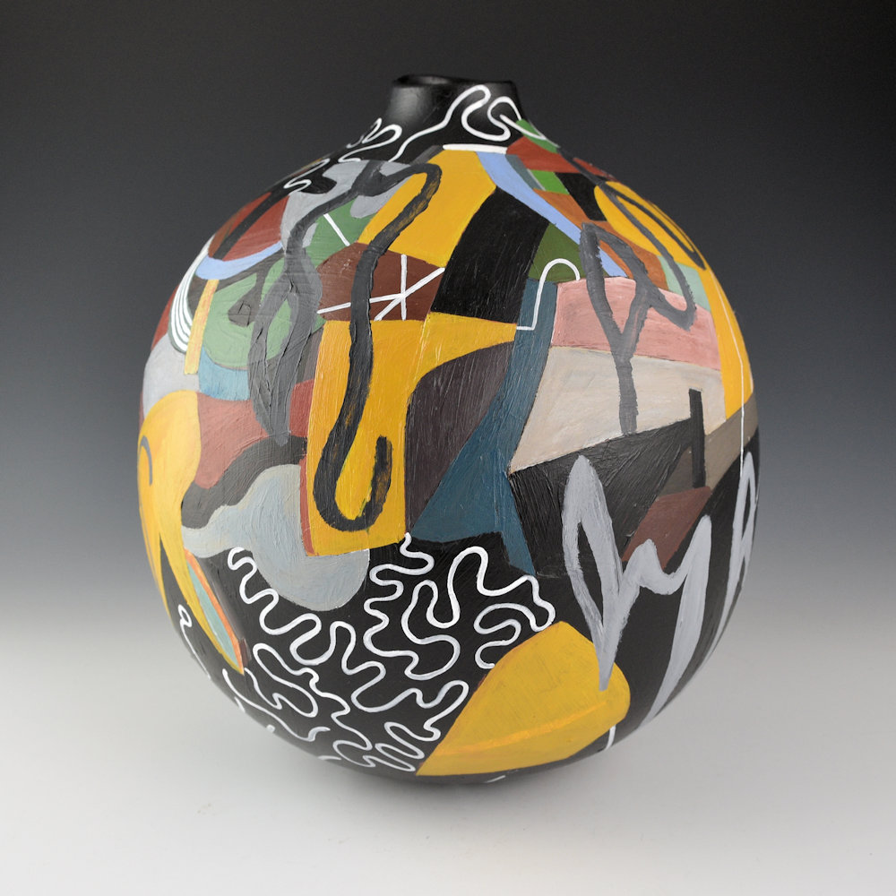 Namingha, Les - "Nature Walk" Jar (1999) Ribbon - Image 2