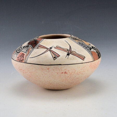 Naha, Rainy - Bowl with Butterfly, Dragonflies, and Pottery Shard Designs (2000s)
