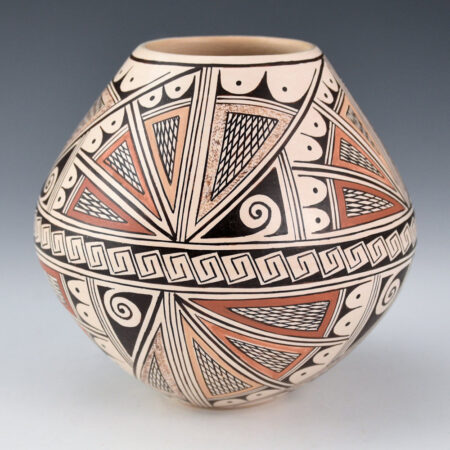 Naha, Rainy - Jar with Multi-Colored Feathers