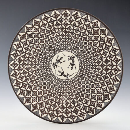 Lucario, Rebecca - Plate with Interlocking Butterflies and Mimbres Lizards