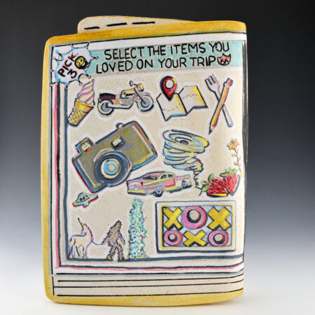 Alternative view of Folwell, Susan - "Route 66 Cosmic Comics" Clay Tile