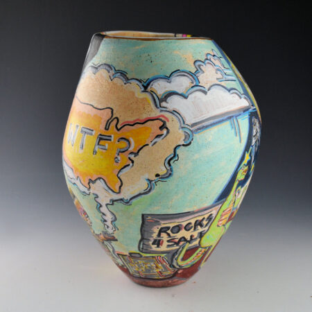 Alternative view of Folwell, Susan - "Space Truckin'" Micaceous Jar