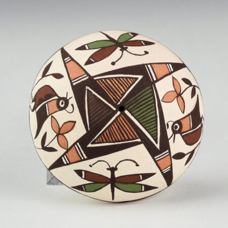 Lewis-Garcia, Diane - Mulit-Color Quail and Dragonflies Seedpot